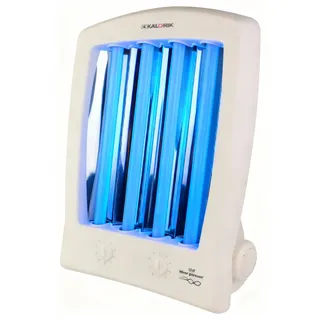 Kalorik GB1004B Heimsolarium zum Bräunen von Gesicht und Dekolleté 4x15W, Gesichtsbräuner inkl. 2x Sonnenbankbrille, Hochwirksame Solarium Lampe für Schnelle & Langanhaltende Bräune, Für Heimstudio