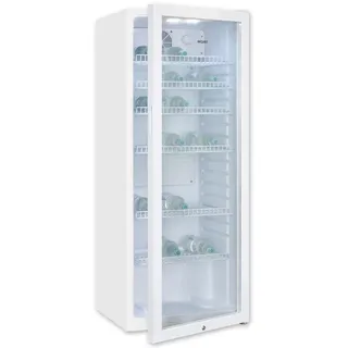 Exquisit GKS240-GT-160C Getränkekühlschrank (237 l, 1400 mm hoch, Weiß)