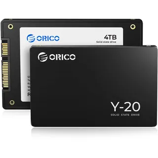 ORICO 4TB SSD SATA III 6Gb/s 2.5" Interne Solid State Drive, Read Speed up to 500MB/sec, Compatible with Laptop and PC Desktops(Black)-Y20