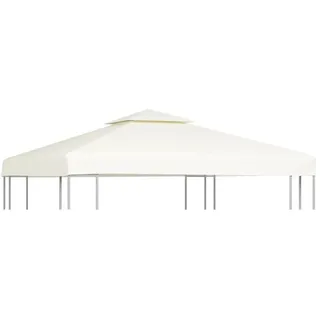 vidaXL Pavillon-Ersatzdach 310 g/m2 Cremeweiß 3 x 3 m