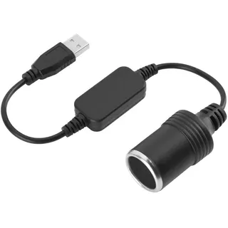 sjlerst Flaconi Adapter, Usb Anschluss auf 12 V Auto Zigarettenanzünder, Weiblicher Stromwandler, Geeignet für Fahrrekorder, Autoladegerät