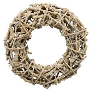 Exner GmbH Garten- & Wohnaccessoires Dekokranz Exner Kranz Willow, Natur Rattan, 32x32x7 cm, 239273