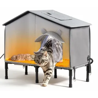 Vevor Katzenhaus 34 W 60 x 31 x 58 cm Isoliert