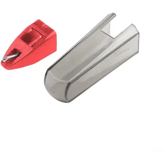 ZWEquipint Ersatznadel für Ortofon kompatible Stylus-Ersatznadel, für Plattenspieler-Kartusche, Schwarz / Rot