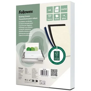 Fellowes Chromolux A4, Glanzkarton, weiß