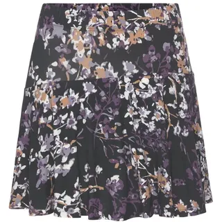 VIVANCE Hosenrock Damen Floral Lila/Schwarz 40