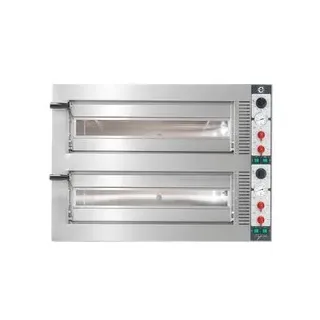 Cuppone Tiepolo Pizzaofen für 4+4 Pizzen Ø35cm 2 Kammern Kombisteuerung - TP435/2CM: ohne Untergestell / ohne Haube