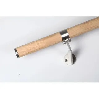 Handlaufkonsole Edelstahl V2A mit Schelle Ø 40 mm - Handlauf Zubehör