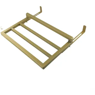 MeevrgR Handtuchhalter Heizkörper ohne Bohren Platzsparend Stoffaufhänger Aufbewahrung für Badezimmer Heizung Heizkörper 40x25cm Karbonstahl in Schwarz Grau Gold (Gold)