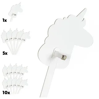 foldzilla Steckenpferd Einhorn zum Bemalen 115 x 40 x 25 cm