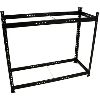 SECURA Reifenregal 120x44x101 cm fuer 6-8 Reifen bis 150 kg Traglast hoehenverstellbar Stahlregal mit Stecksystem bodenschonende Fuesse Felgenregal Reifenaufbewahrung Garage Keller Werkstatt