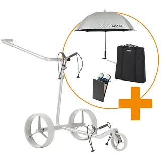 JuStar Elektro-Golftrolley Carbon Light Set