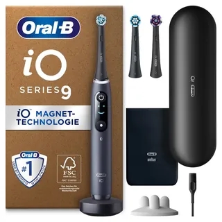 Oral-B iO Series 9 Plus Edition Black Onyx + Aufsteckbürsten 3 St.