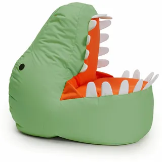 Lumaland Kindersitzsack Animal Line (Dino, grün/rot, 270l)
