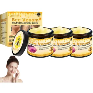 Ourlyard Bienengift Pro Umfassende Creme, Professionelle Bienengiftsalbe, Ourlyard Bee Venom Hautregenerierende Creme, Natürliche Inhaltsstoffe, für alle Hauttypen (3 Stück)