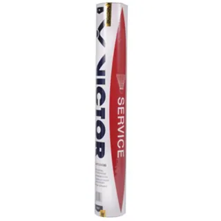 VICTOR Badmintonball Service (Turnierqualität) Naturfeder weiss Dose 12er, Geschwindigkeit: 78