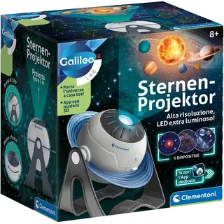 CLEMENTONI Galileo Sternen-Projektor Entdeckerspielzeug Weiß