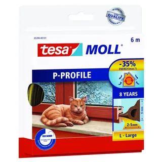 Tesa tesamoll® P-Profil Fenster-Dichtungsband braun 9,0 mm x 6,0 m 1 Rolle