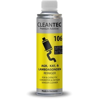 CleanTEC 106 Innovativer Oxicat, Kat, Lambdasonden, Katalysator, AGR Ventil, EGR, Turbo Reiniger Additiv 300ml für Diesel und Benzin Fahrzeuge geeignet (1)