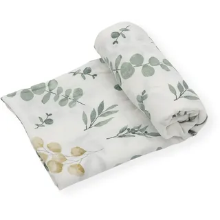 Zwergensache Musselin Tuch aus Bambus und Baumwolle | Pucktuch | Mullwindel | 120x120 cm | Spucktücher für Babys | Babydecke | extrem weich (Eucalyptus)