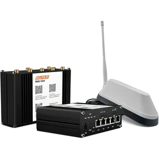 Selfsat MWR 5550 5G Cat 20 WLAN Router bis 3,3 Gbps inkl. SHARK 5G Antenne weiß