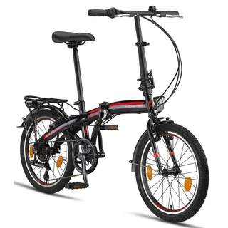 licorne bike gmbh Licorne Bike Conseres Premium Falt Bike in 20 Zoll - Fahrrad für Herren, Jungen, Mädchen und Damen - Shimano 6 Gang-Schaltung - Hollandfahrrad