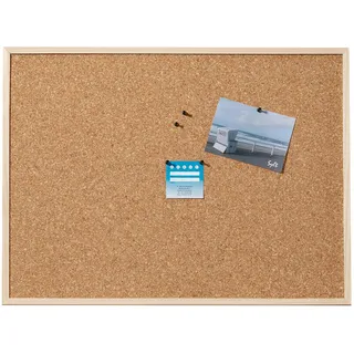 DAHLE Pinnwand Kork-Pin-Wandtafel 120x90cm braun, Kork,