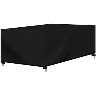 Woltu Gartenmöbel-Schutzhülle 242 x 162 x 100 cm Schwarz