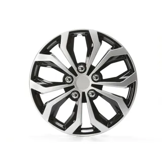 UniTEC Autoteile Unitec Radzierblende Daytona 40 cm (16 Zoll) schwarz silber 4 Stück