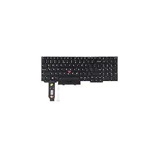 Laptop Ersatztastatur US-Version Tastatur mit Hintergrundbeleuchtung und Zeigung für Lenovo Thinkpad E15 Gen 2 Gen