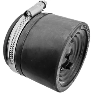MegaHaustechnik HT SML Konfix DN110 von Rohr Außendurchmesser 110mm auf Rohr Außendurchmesser 104 bis 110mm, Übergang von Guß Metall Kunststoffrohr, Adapter Rohrverbinder aus Gummi