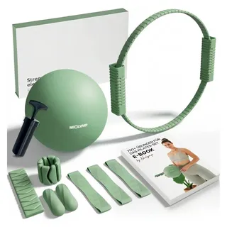 NEOLYMP Pilates Set für Zuhause Grün/Rot 1 St.
