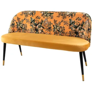 Riess-Ambiente Sitzbank PRÊT-À-PORTER gelb/schwarz 110 x 40 x 48 cm