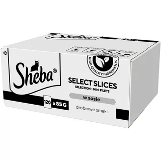 Sheba Ausgewählte Stücke Geflügelgeschmack 120 x 85 g