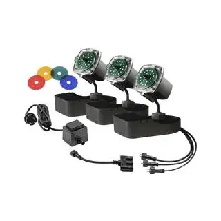 Sicce LLN002E Teichbeleuchtung 3er Set EEK: G (A - G) LED 3.5 W Schwarz