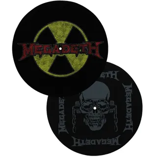 Megadeth Radioactive Turntable Set of Two Slip Mat Schwarz