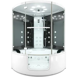 AcquaVapore Dampfdusche Whirlpool Dusche Duschkabine K60-SW-EH 140x140cm OHNE Zusatzoptionen