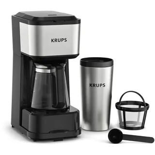 Krups KM207D10, Filterkaffeemaschine, Schwarz,