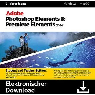 Adobe PHSP & PREM ELEMENTS 2026 STE 3Y - [Multiplattform]