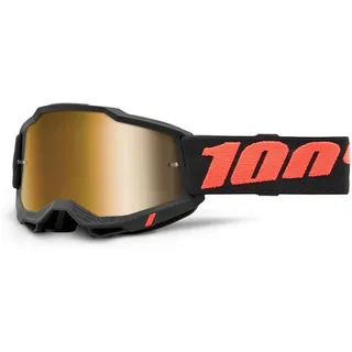 100% Accuri 2 Borego Brille Black True Gold Mirror/CAT3