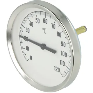 OEG Thermometer Ø 80mm Bimetall 0 - 120°C 50mm Sonde Ø 6mm