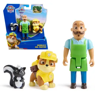PAW Figurenpaket Patrol Rubble & Mr. Porter mit Figur Stink, Kinderspielzeug für Jungen und Mädchen ab 3 Jahren