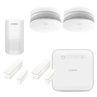 Bosch Smart Home Starter Set Alarm • Rauchmelder/Alarmsirene • Bewegungsmelder • Kontakte