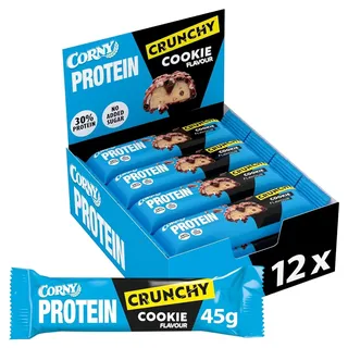 CORNY Crunchy Protein Bar Cookie 30% Proteinriegel 12 Riegel