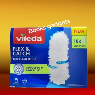 Vileda Staubwedel-Einsätze für Flex&Catch 10 Stück Weiß