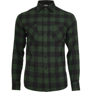 URBAN CLASSICS Boys Checked Flanell Shirt in Schwarz, Größe 122-128