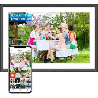 Arzopa Smart Photo Frame P156W 15,6" (15.60", 1920 x 1080 Pixel), Digitaler Bilderrahmen
