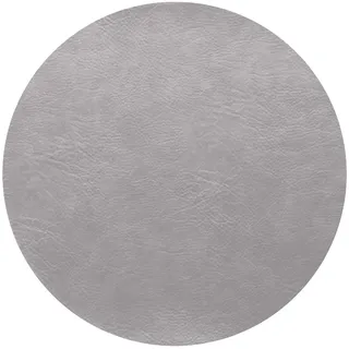 Asa Selection Tischset Vegan Leather Ø 38 cm Polyurethan Silber
