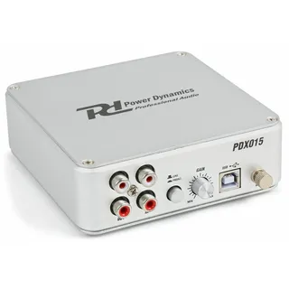 Power Dynamics PDX015 USB-Phono-Vorverstärker mit Software