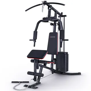 Sportstech Kraftstation HGX50, 20in1 Multifunktions-Homegym für Zuhause, 30+ Übungsvarianten, kompakt & stabil für effektives Ganzkörpertraining